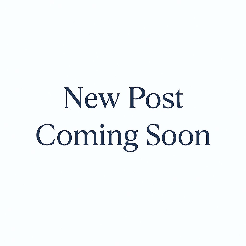 New Post Coming Soon placeholder