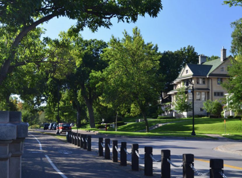 Kenwood homes and trees